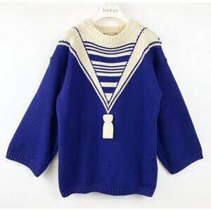 NWT Gucci Kids intarsia-knit sailor jumper Size 12